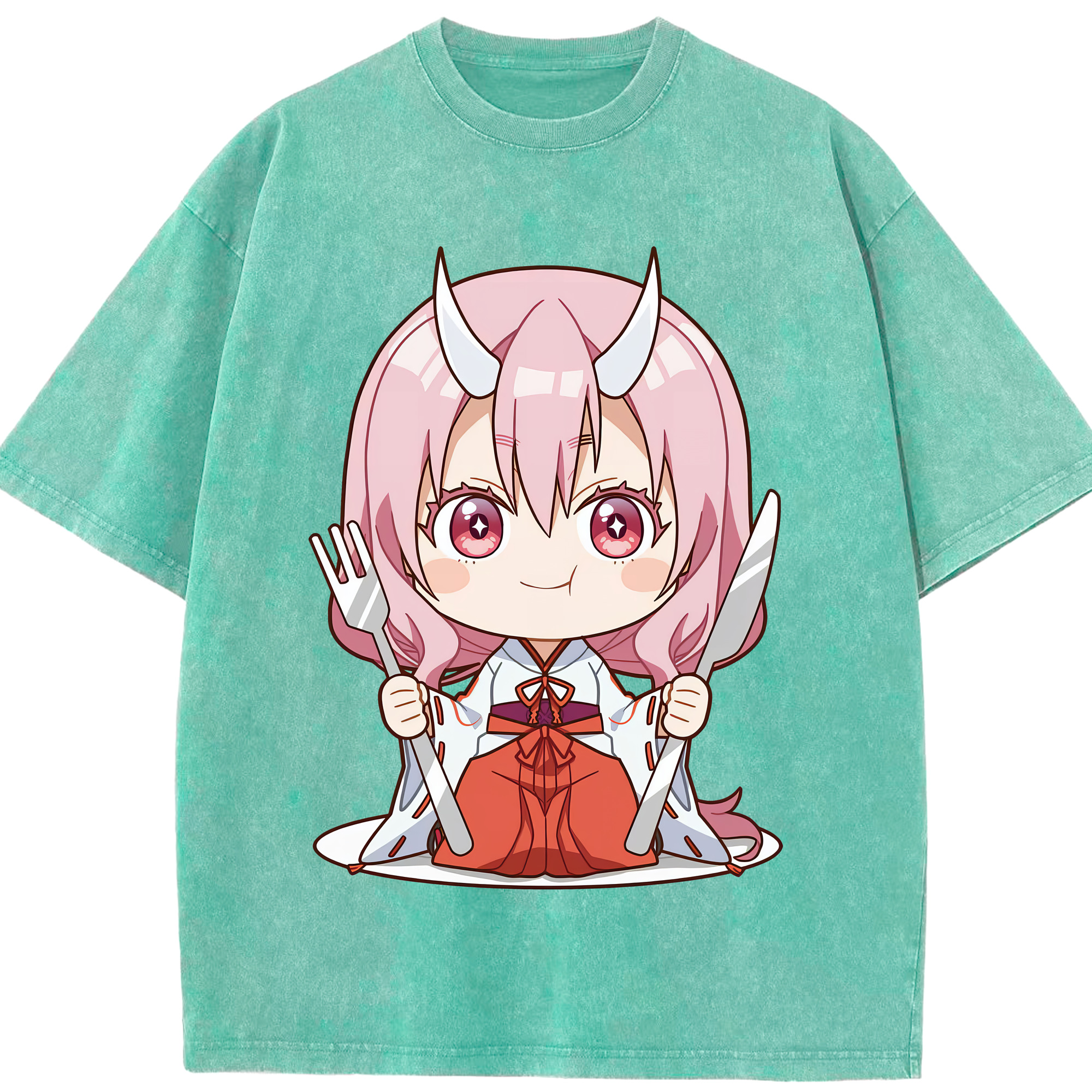 （画像用） 転スラ Regarding Reincarnated to Slime 綿100% ヴィンテージ風 半袖Tシャツ（フロントプリント）